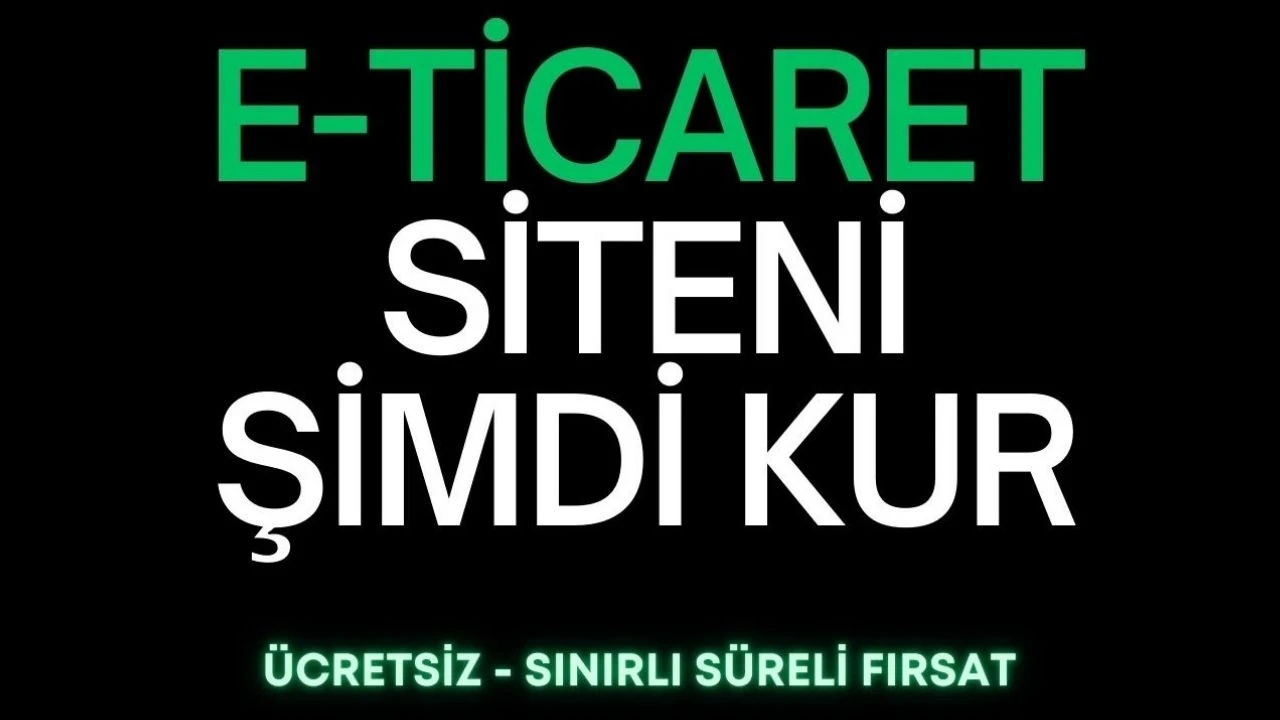 E-TİCARET SİTENİZ WİXXİR'DEN